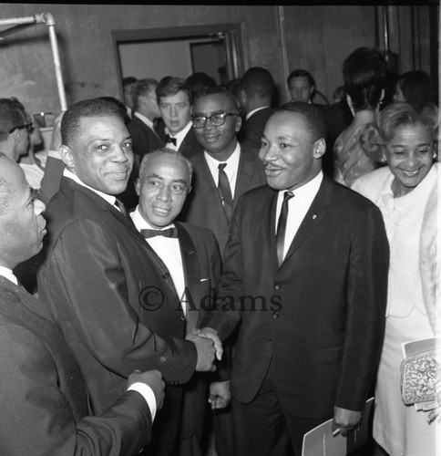 Dr. King and Willie Mays, Los Angeles, 1963