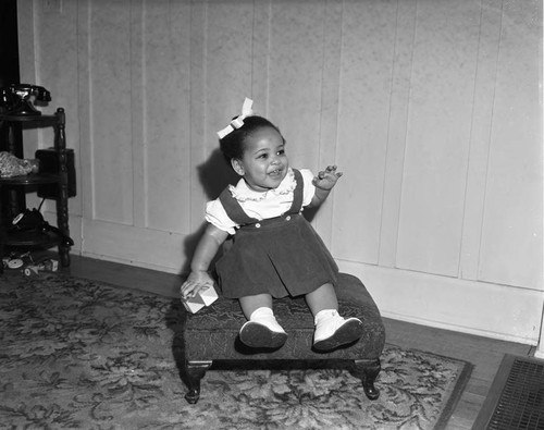 Mrs. Blackwell baby, Los Angeles, 1950