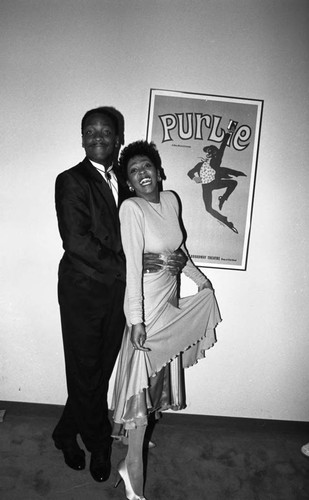 Donnie Simpson and Anita Baker posing together at the 11th Annual BRE Conference, Los Angeles, 1987