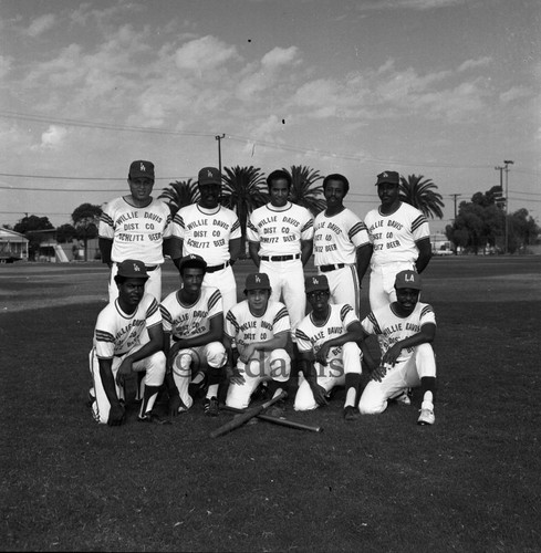 Baseball team, Los Angeles, 1972