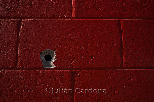 Bullet holes, Juárez, 2008