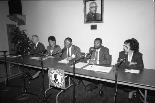 Teresa Hughes participating in a Southern Christian Leadership Conference event, Los Angeles, 1989