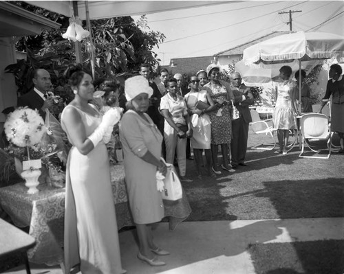 Guest at event, Los Angeles, 1966