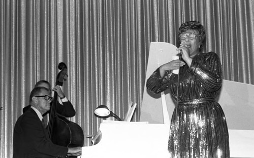 Testimonial to pioneer black historical achievement dinner at the Beverly Hilton, Los Angeles, 1981