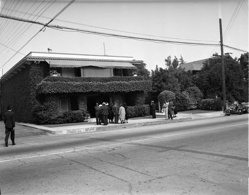 Alice Walke's funeral, Los Angeles, 1949