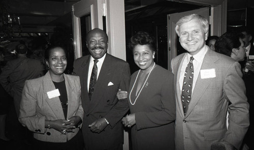 Mike Roos, Carol Moseley Braun, and Willie Brown, Los Angeles, 1992