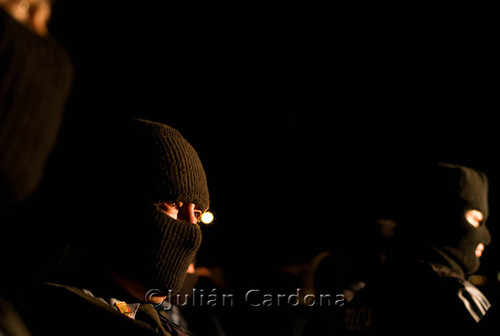 Police protest, Juárez, 2008