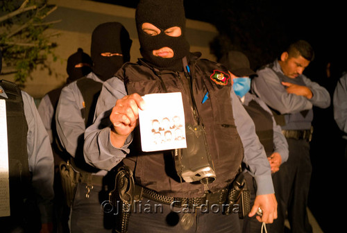 Police protest, Juárez, 2008