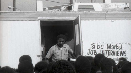 ABC Market employee recruitment, Los Angeles, 1983