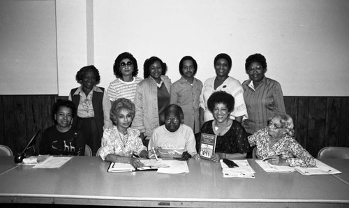 First AME Church group posing together, Los Angeles, 1983 — Calisphere
