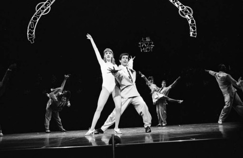 Performers dancing at a dress rehearsal of Sophisticated Ladies, Los Angeles, 1982