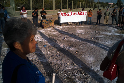 Anti-violence protest, Juárez, 2008