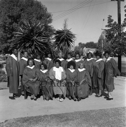 Second Baptist Church Choir, Santa Ana, 1972