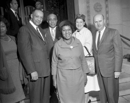 Negro History week at City Hall, Los Angeles, 1963