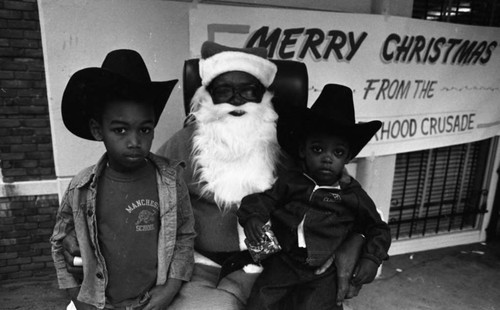 Brotherhood Crusade winter holiday event, Los Angeles, 1982