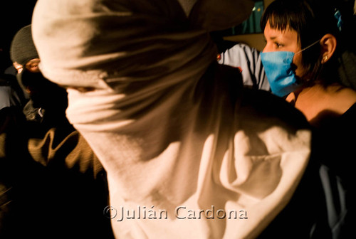 Police protest, Juárez, 2008