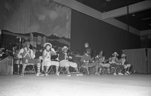 The Lockers performing at an event for Tom Bradley, Los Angeles, 1974