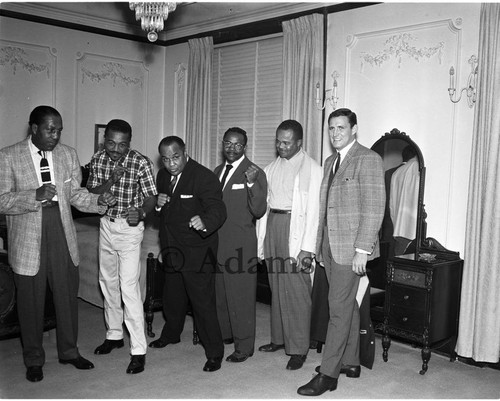 Six men, Los Angeles, 1959