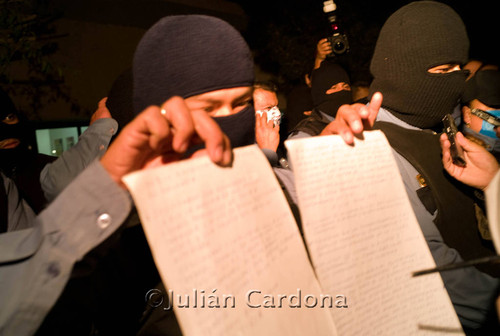 Police protest, Juárez, 2008