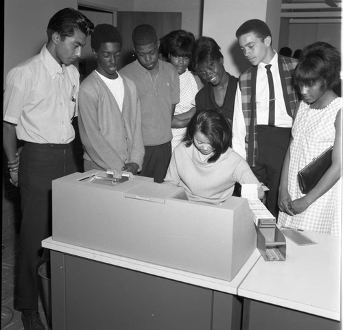 School field trip, Los Angeles, 1967