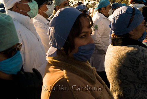 Medical demonstration, Juárez, 2008