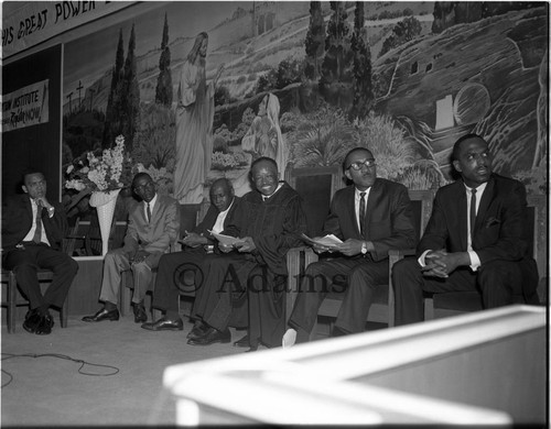 Sitting men, Los Angeles, 1966