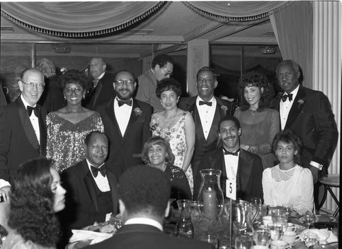 Tom and Ethel Bradley at a 100 Black Men event, Los Angeles, 1983