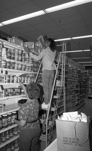 Store opening, Los Angeles, 1990