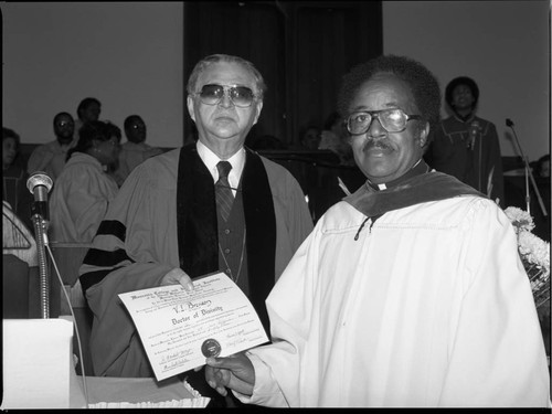 Rev. V. L. Brenson, Bryant Temple AME Church, Los Angeles, 1983