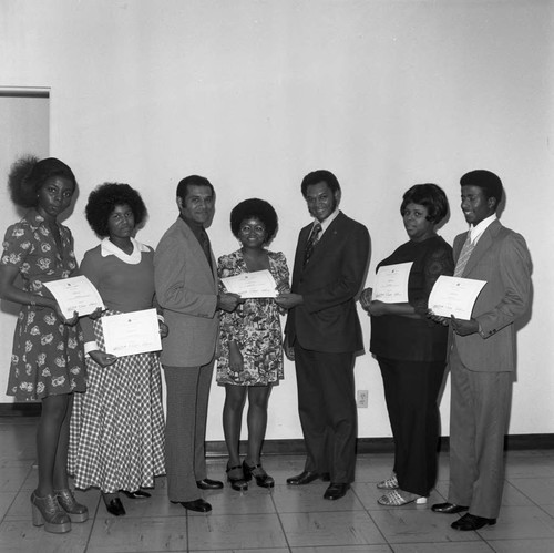 Urban League Training Center Graduation, Los Angeles, 1973