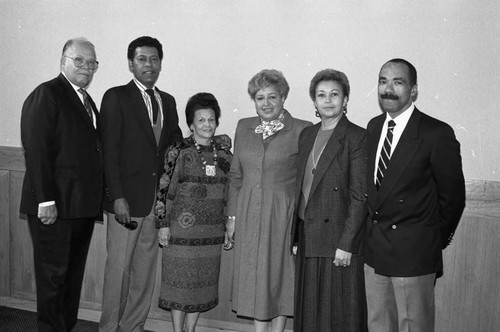 Angel City Links Achiever Program leaders posing together, Los Angeles, 1989