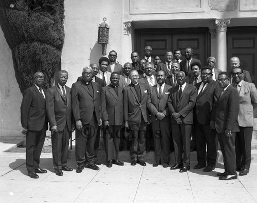 Ministers at A.M.E. District Conference, Los Angeles, 1970