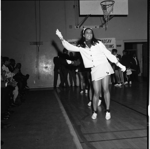 Basketball game, Los Angeles, 1967