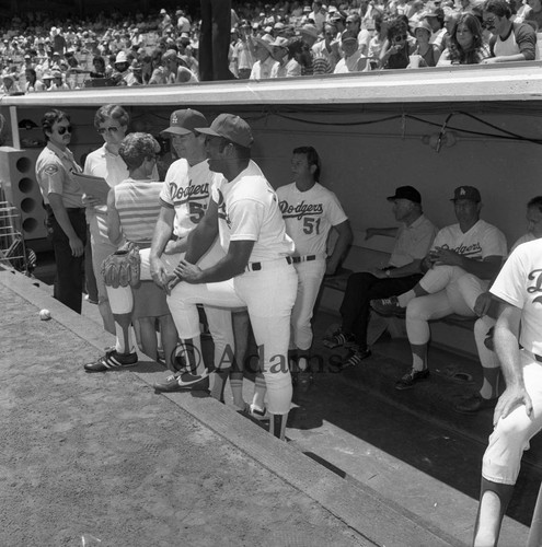 Dodger baseball players, Los Angeles, 1973