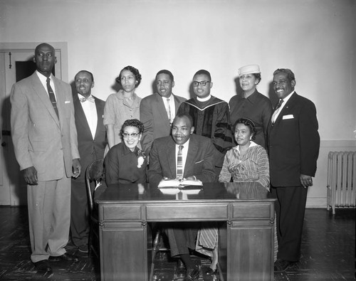 Group portrait, Los Angeles, 1957