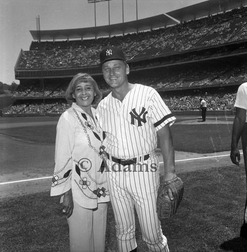 Ethel Bradley and Roger Maris, Los Angeles, 1980