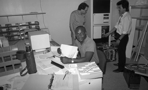 Store opening, Los Angeles, 1990