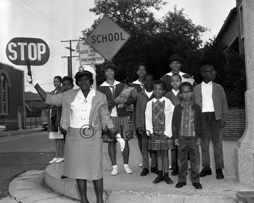 Crossing Guard, Los Angeles, ca. 1960