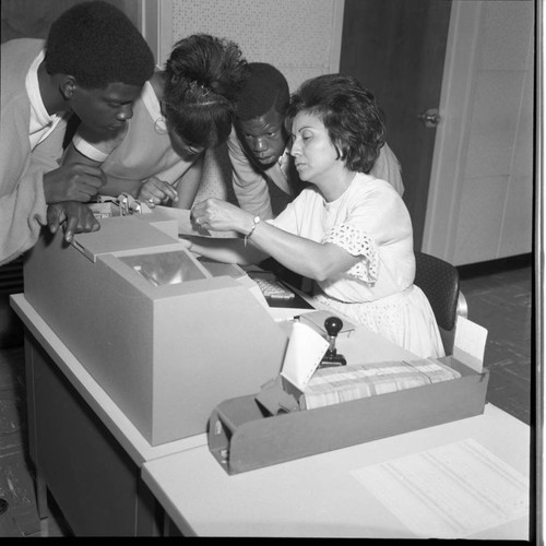 School field trip, Los Angeles, 1967