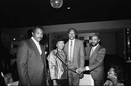 Tom Bradley at Event, Los Angeles, 1985