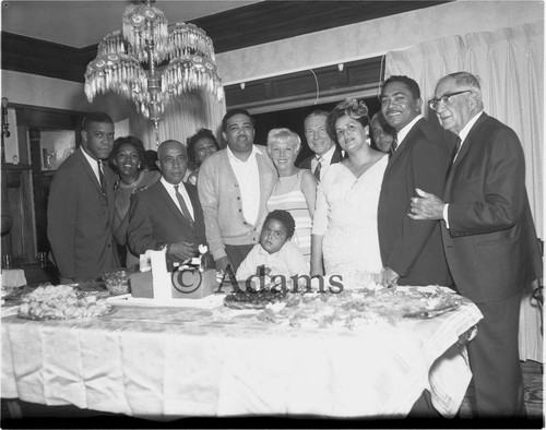 Group around table, Los Angeles, 1966