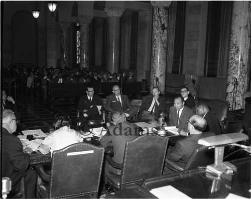 Bradley at City Hall, Los Angeles, 1964