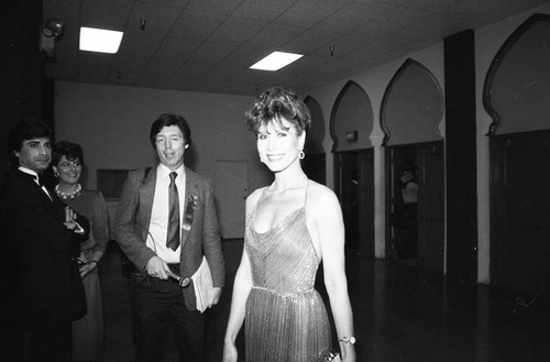 Michelle Lee arriving at the 26th Annual Grammy Awards, Los Angeles, 1984