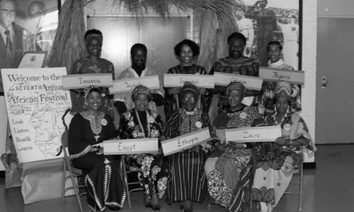 African Festival attendees, Los Angeles, 1986