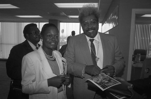 Black Business Association guest speaker Don King, Los Angeles, 1991