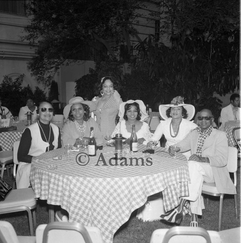 Sitting at table, Los Angeles, 1973