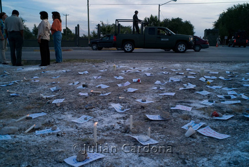 Anti-violence protest, Juárez, 2008