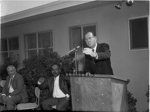 Award presented to school, Los Angeles, 1967