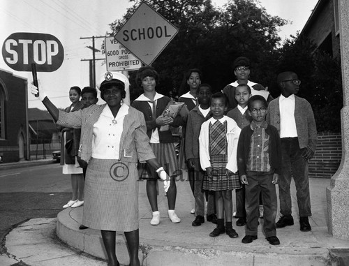 "Crossing Guard," Los Angeles, ca.1960