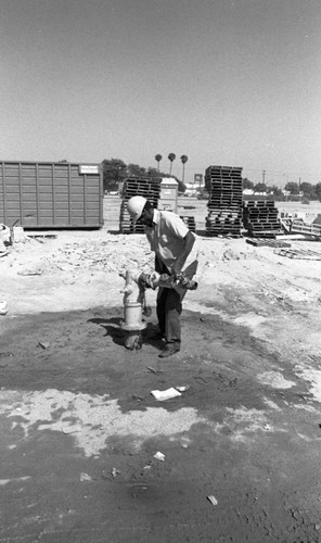 Construction site, Los Angeles, 1990